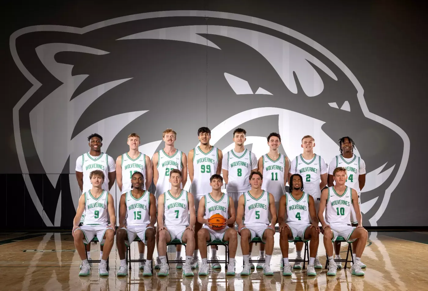 Utah Valley men's basketball team photograph from the 2025-26 official roster