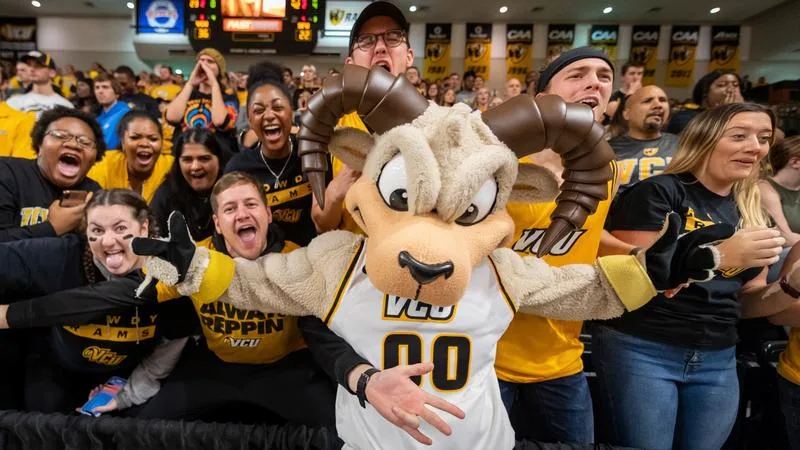 Fans and Rodney the Ram