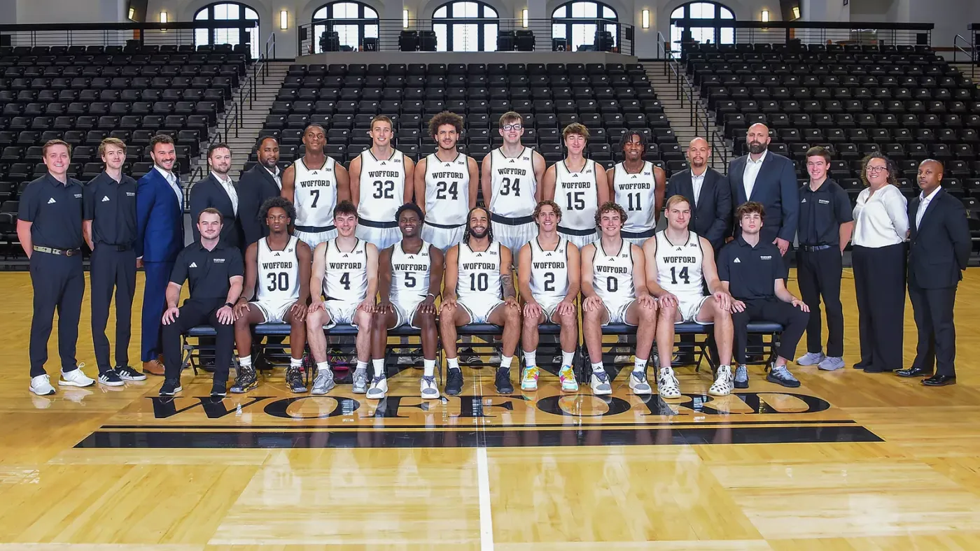 Wofford men's basketball team photograph from the 2024-25 official roster