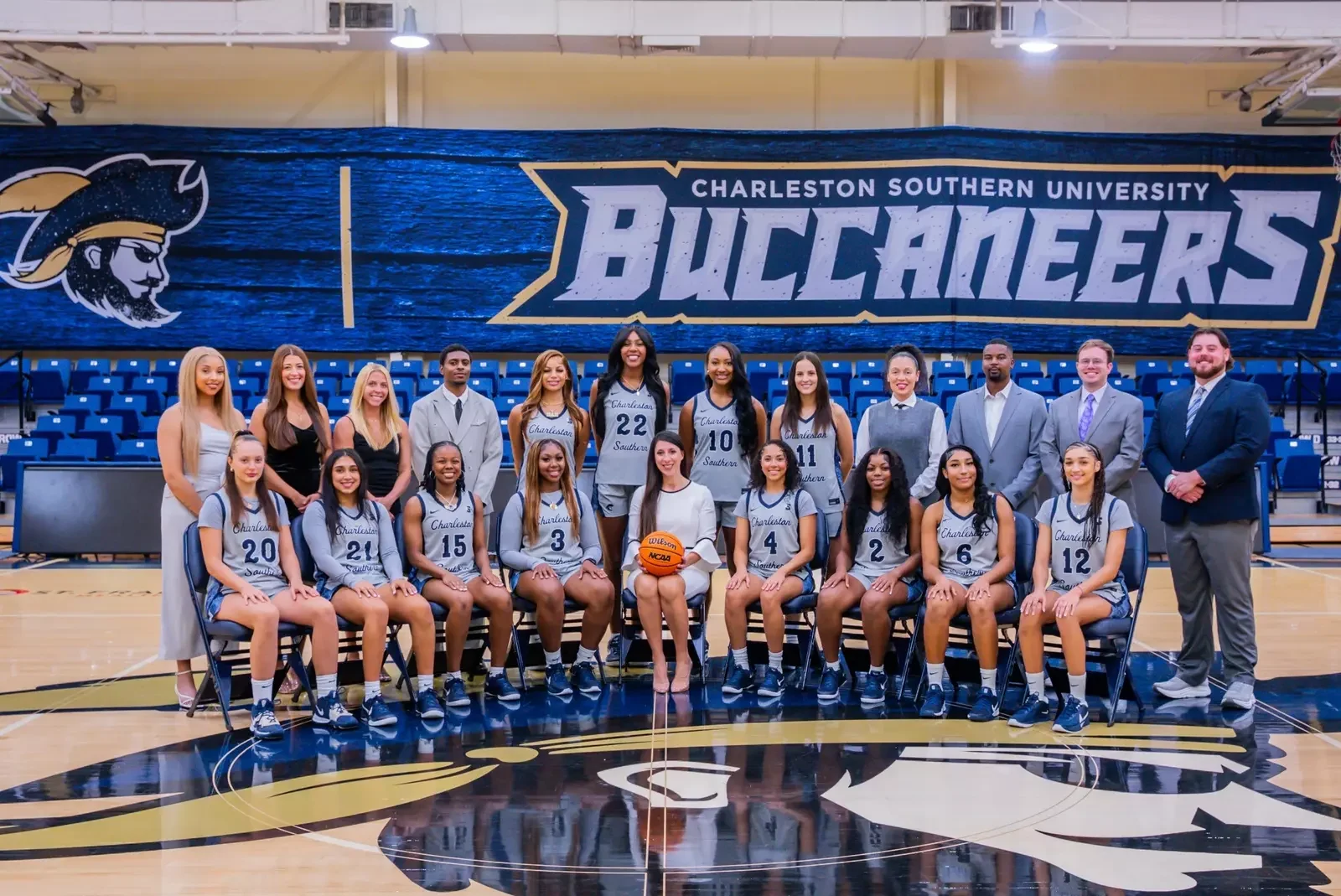 Charleston Southern women's basketball team photograph from the 2025-26 official roster