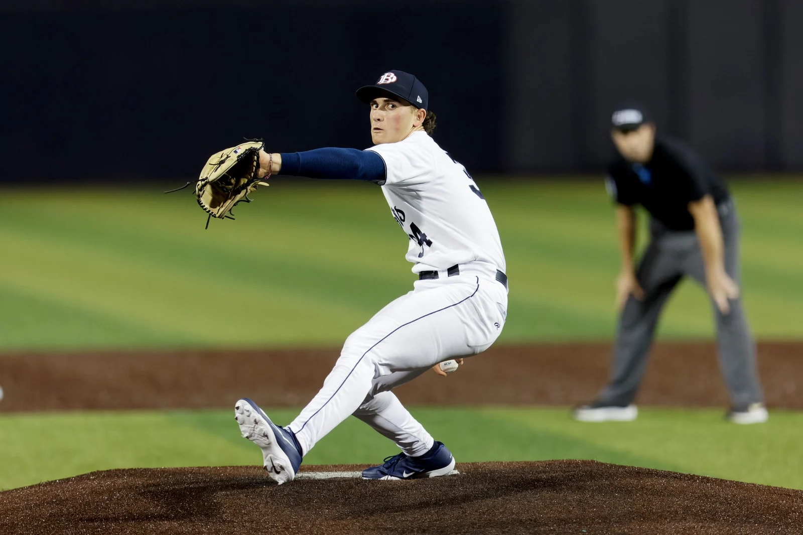 DBU Patriots vs Binghamton Bearcats in a NCAA college baseball game at Horner Ballpark on Friday, February 13, 2026 (Photo by Eddie Kelly / ProLook Photos)