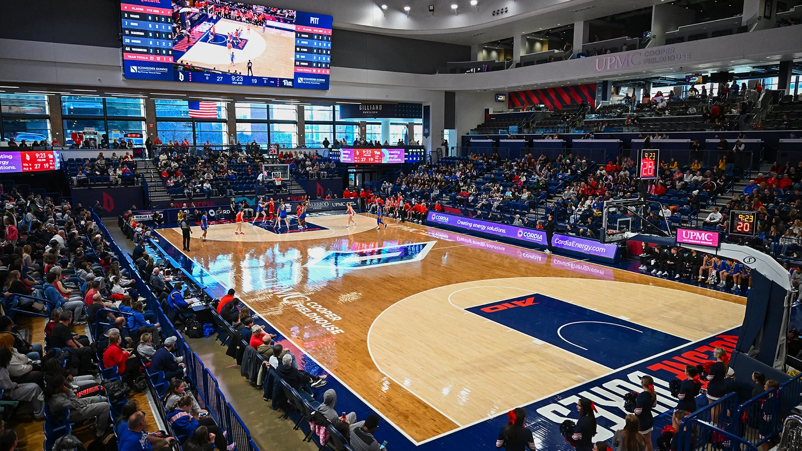 DUQ WBB vs. Pitt Arena View