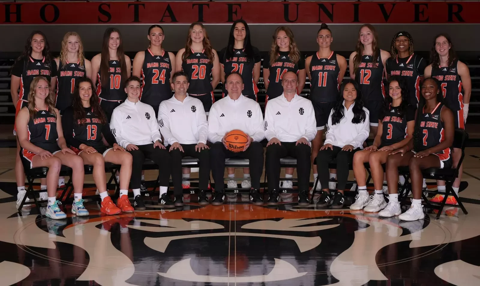 Idaho State women's basketball team photograph from the 2024-25 official roster