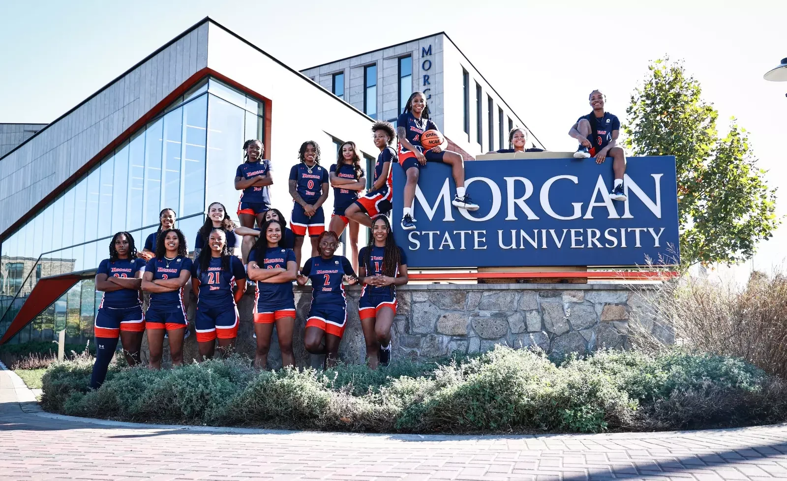Morgan State women's basketball team photograph from the 2024-25 official roster